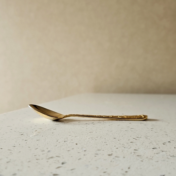 Vintage Wm. Rogers & Son China Gold Plated Enchanted Rose Teaspoons Set of 7 - Picture 13 of 16